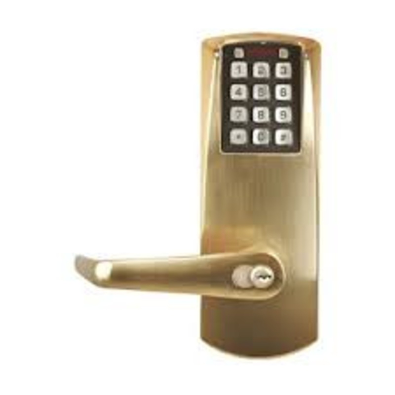 Dormakaba Eplex E2067BLL-606-41 2000 Mort with Deadbolt Best Ic Prep/100 Access Codes 1 1/4in Faceplate Non-handed in Satin Brass