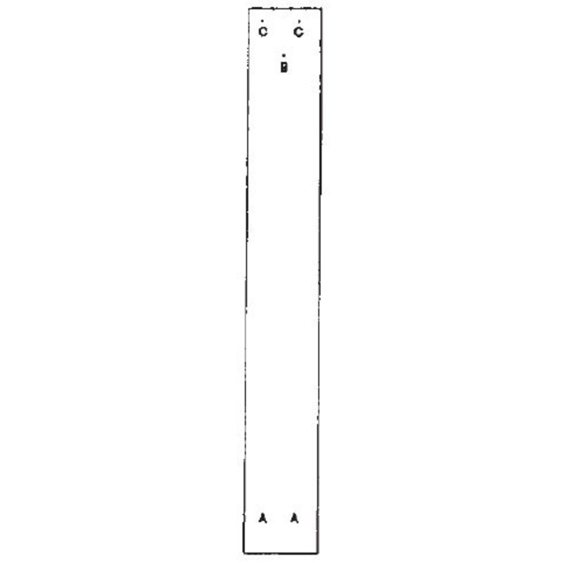 Simplex 64145-000-01 Template (Cardboard) 3000 Series 31/32 In/25mm Right Hand