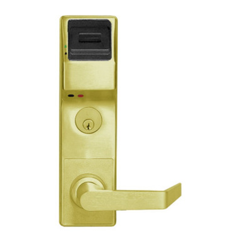 Alarm Lock PL3500CRL-US3 Trilogy Series Digital Mortise Keyless Prox Only Lock Straight Leverset in Polished Brass