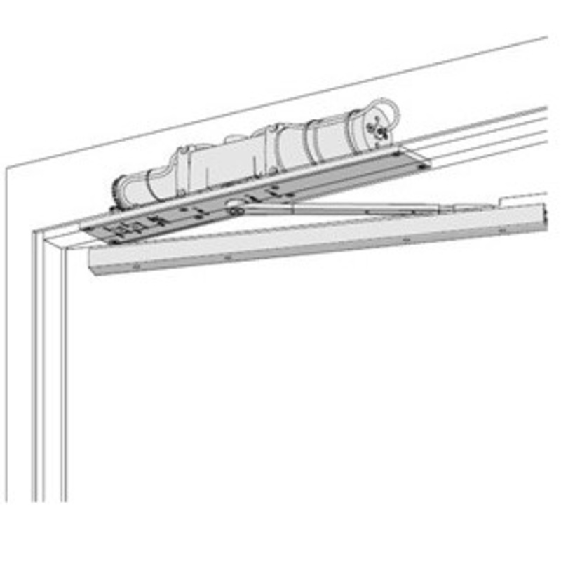 LCN 2614-STD-LH-AL-ST2636 Door Closer with Auto Equalizer and ST2636 Templates Left Hand in Aluminum Finish