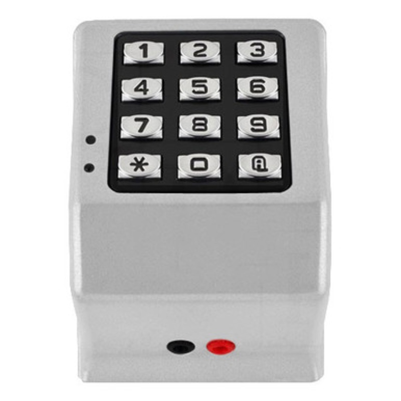 Alarm Lock DK3000-US26D Trilogy Weatherproof 12/24V PIN Only Digital Access Keypad in Satin Chrome