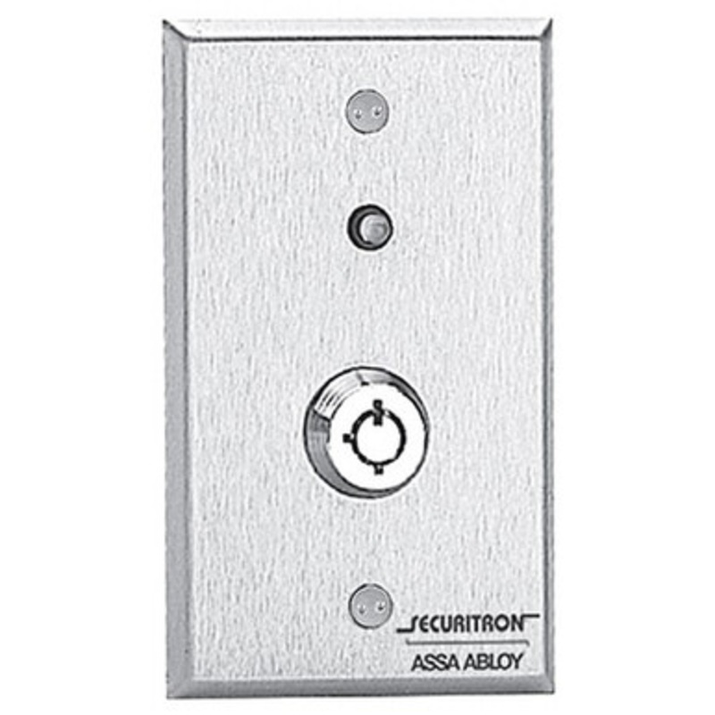 Securitron  KP1A Tubular Key Switch Alternate Single Gang