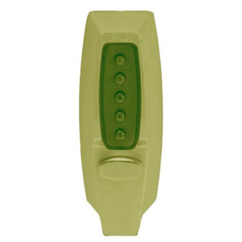 Simplex 7104-GV-41 Pushbutton Keyless Latch Lock in Gold Vein