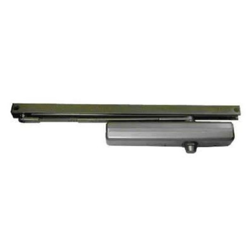 LCN 1461T-BUMPER-STAT-DS Surface Bumper Universal Single Lever Track Door Closer Arm in Statuary Designer Series Finish