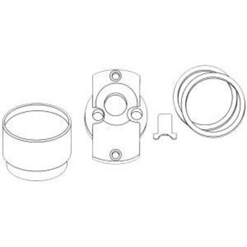 Alarm Lock ET-AL-US26D Trilogy Exit Trim Alarm Lock Standard Rim Cylinder Adapter Kit in Satin Chrome