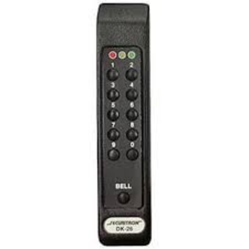 Securitron DK-26BK Digital Keypad System Narrow Stile Black (59 Users)