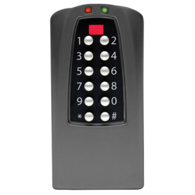 Dormakaba Eplex E5770-676-41 Dual Credential Stand-Alone Access Controller with up to 3000 Access Codes in Black with Satin Chrome Accents