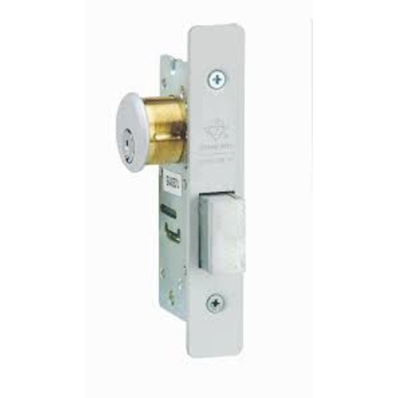 Adams Rite 4070-30-628 Deadbolt, Short Throw Projection Style, Flat Faceplate, 1-1/8 Backset, Aluminum