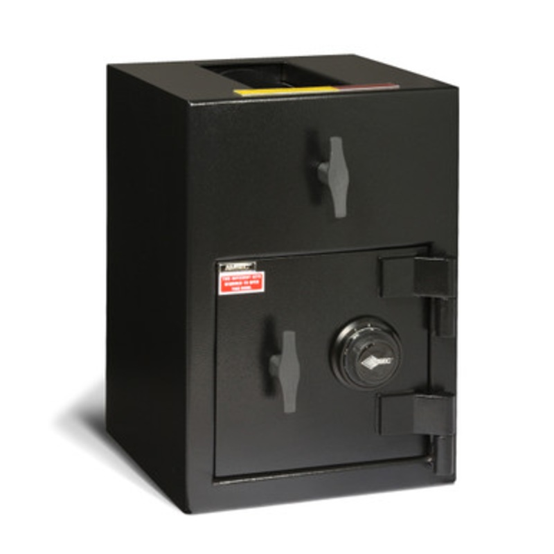 AMSEC AMERICAN SECURITY | DST2014C  Depository Safe, Top Loading, Combination Lock, B-Rated Construction, 14 Width x 14 Depth x 20-1/4 Height, Solid Steel