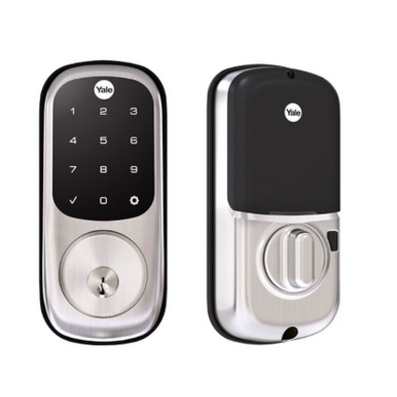 Assure Lock Touchscreen Deadbolt  Assure Lock Touchscreen Deadbolt Standalone with Schlage C Keyway Keyed Different in Satin Nickel