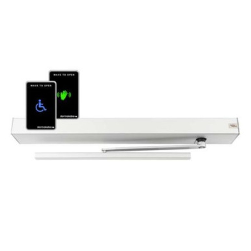 DORMAKABA ED50 TOUCHLESS KIT Low Energy Operator Pull Side in Clear Anodized DS4670-02A