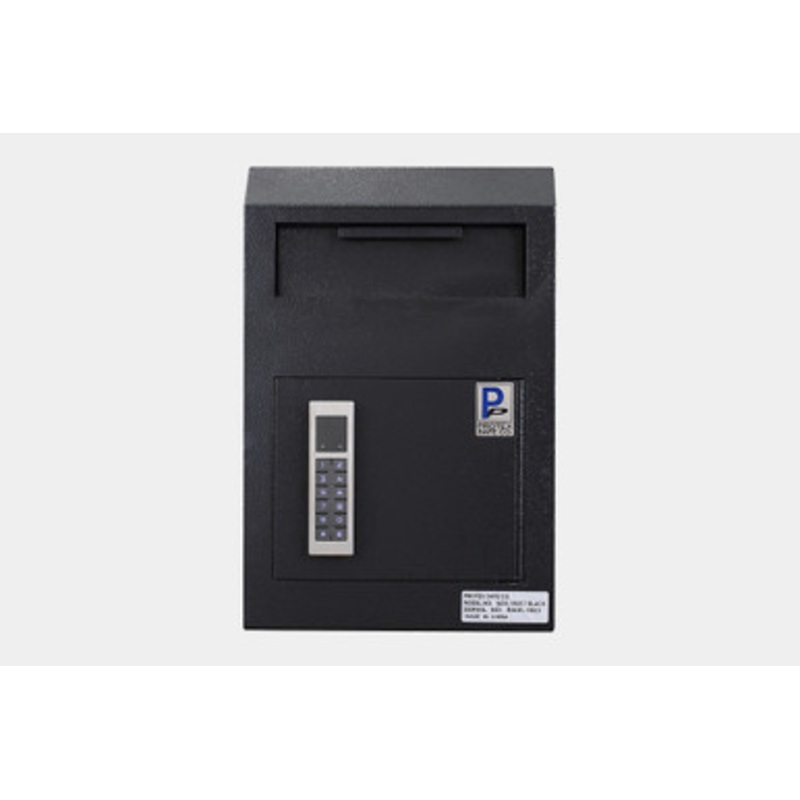 Protex WDS-150E II Black  Wall Mount Drop Box with Electronic Keypad Black