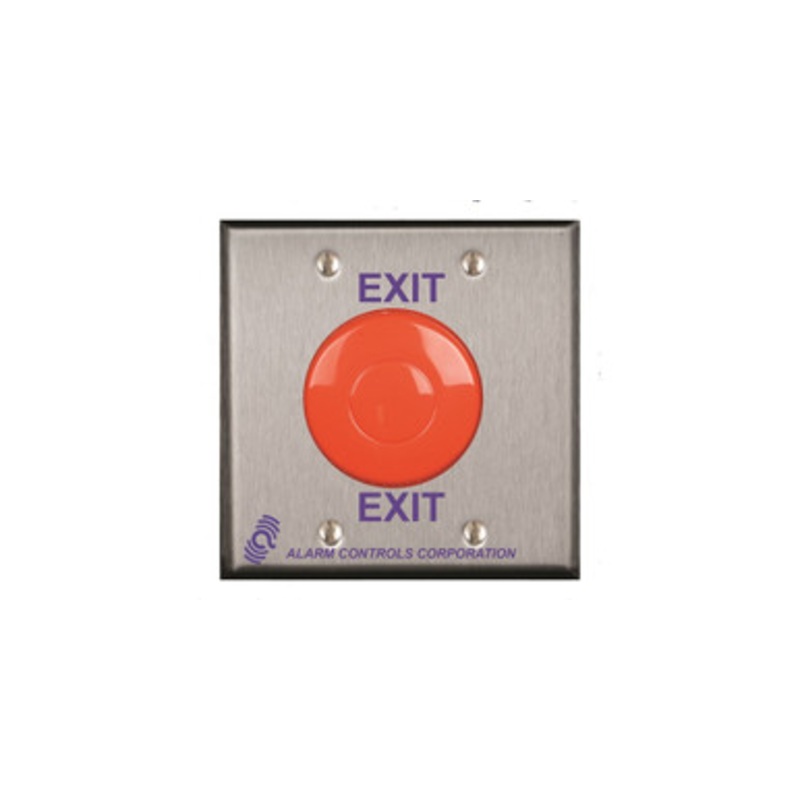 Alarm Controls TS-50B Black mushroom button