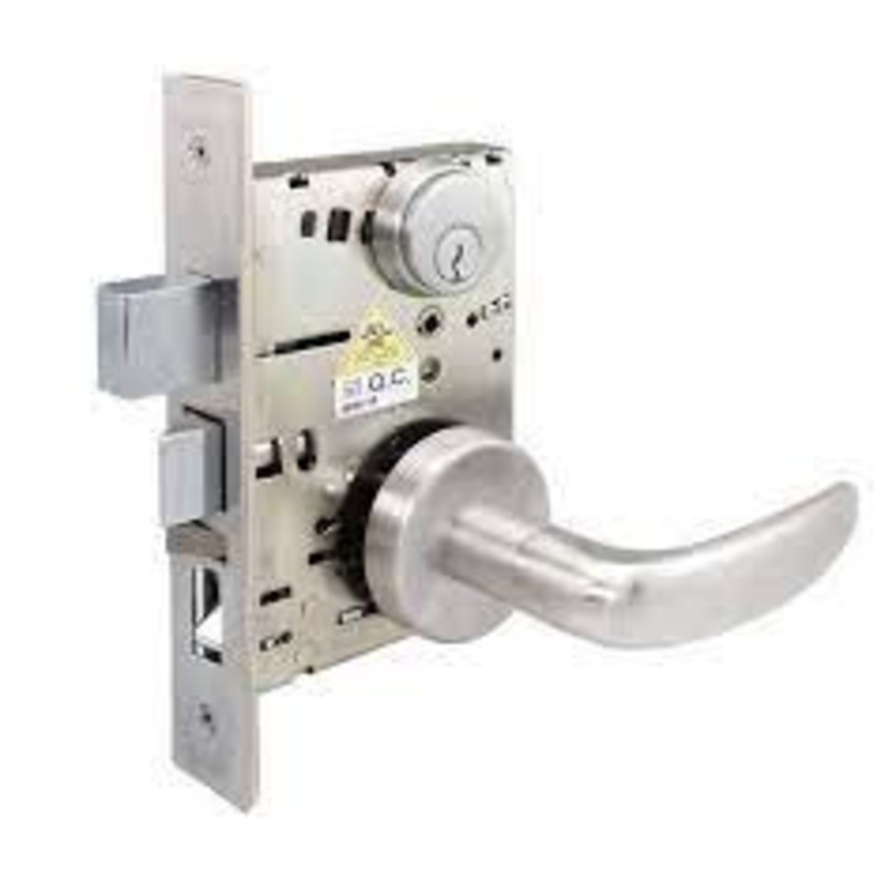 CAL-ROYAL PRODUCTS INC | NM8453 SE US26D RH Mortise Lock, Right Hand, Single Cylinder, 2-3/4 Backset, Stain Chrome, With Deadbolt, For Entrance Lock
