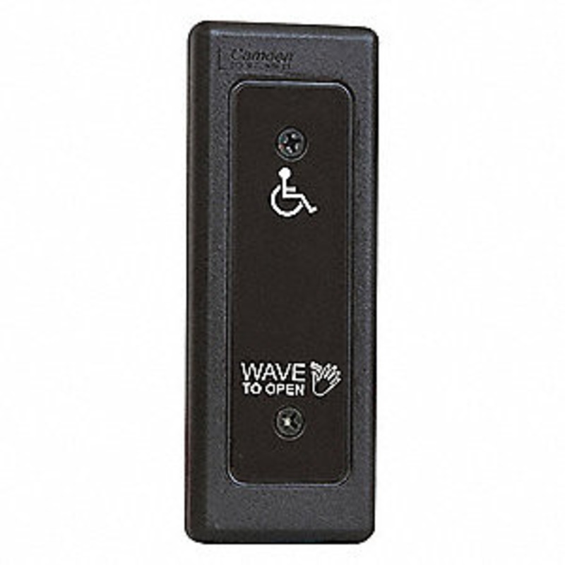 Camden CM-332/42N  Camden Electrical Accessories SureWave Active Infrared Hands-Free Switch, Line Powered with Wireless Option, With Hand Icon, ‘Wave to Open’ Text, and Wheelchair Symbol Logo