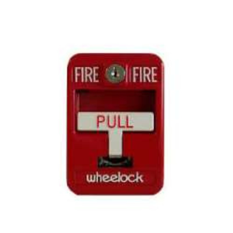 Cooper Wheelock MPS-100 Manual Pull Station SPST, Single Action, Terminals, Key Reset