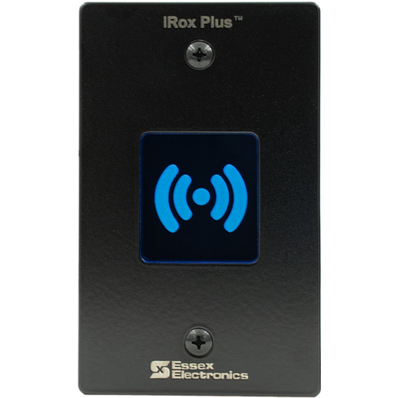 ESSEX IRX-2B iRox High Frequency iCLASS SE Reader, Single Gang, Black Faceplate