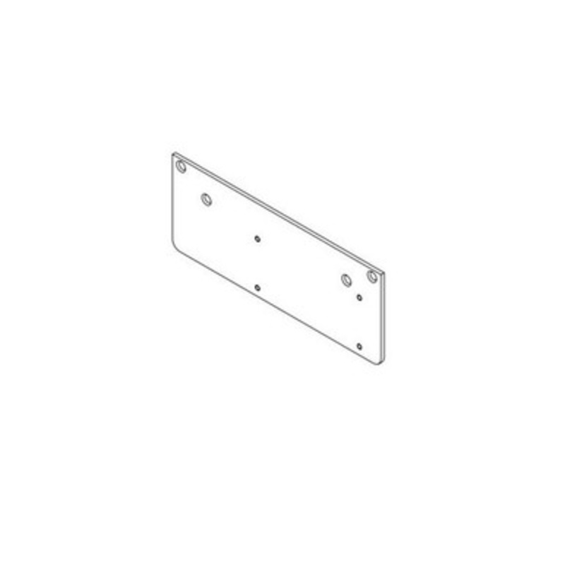 LCN 4210T-18 AL LCN Door Closer Mounting Plates Drop Plate, Narrow Top Rail or Flush Ceiling, Aluminum