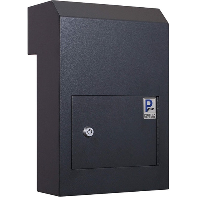 Protex WSS-159 Black Through-The-Door Locking Drop Box Black