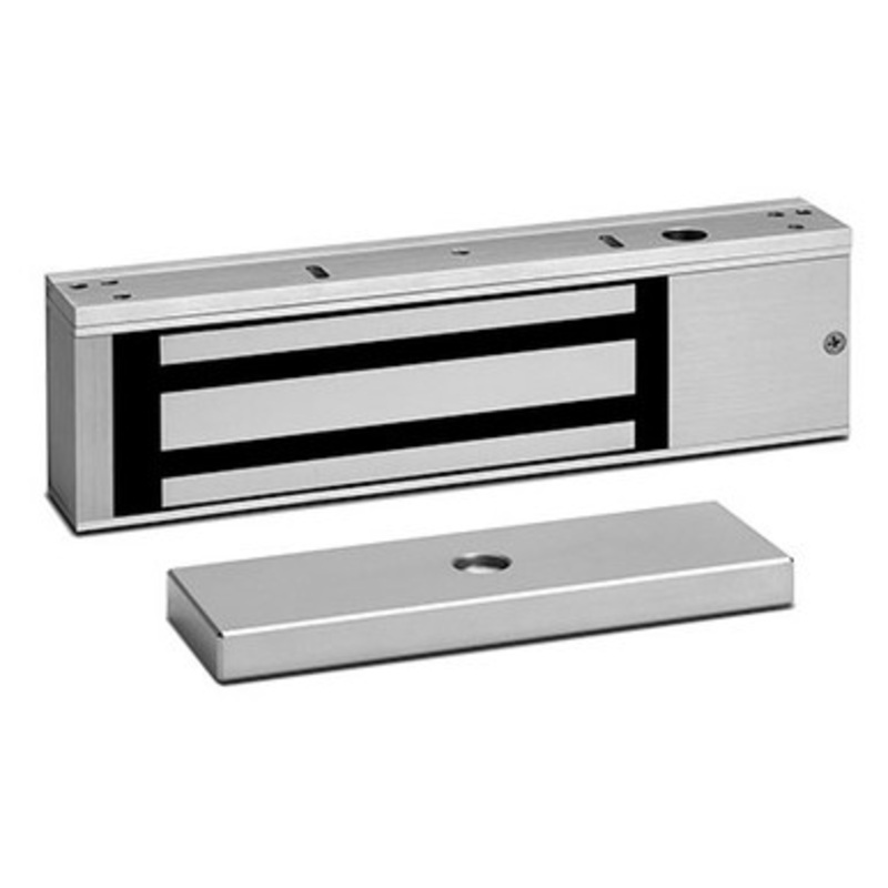 SDC E1200 Maglock Excel Series Value Engineered Magnetic Lock, 12/24VDC, 1200 lb Holding Force, with Door Status, Locked Status and LED