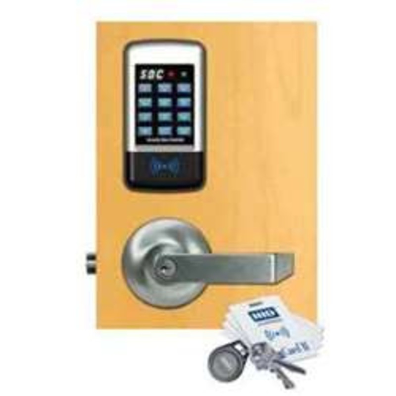 SDC-E75PSQE1Q -E75 DIGITAL KEYPAD/PROX READER W/SOFTWARE, DULL CHROMECYLINDRICAL LOCK 3000 USER PROGRAMMABLE