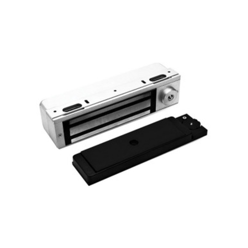 3101C Series Delay Egress System Magnetic Lock, 12 Volt DC, 24 Volt AC (Auto-Sensing Input), 1500 lb Holding Force, Satin Aluminum With Clear Anodized