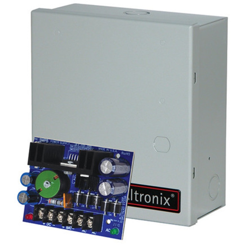 ALTRONIX SMP5E Power Supply and Charger Kit, Single Output, 6/12/24VDC at 4A, 24/28VAC BC100 Enclosure