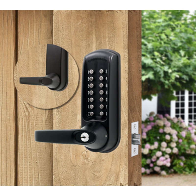 Codelocks CL610BK Quick Code Change Marine Grade keyless lock without Passage Mode Feature