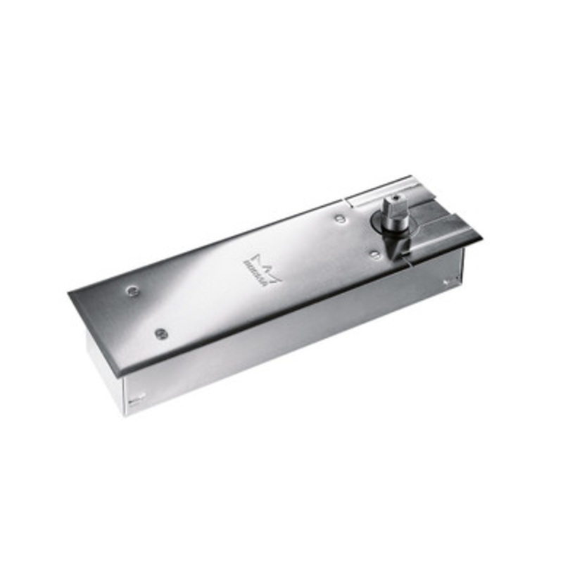 Dorma BTS80 Series Floor-Concealed Door Closer -RH BTS80F-5-74010-RH-626 (EA/1) Right Hand 3/4 Offset 3 h Rated Handed Size 5 for use w/Fire Pkgs No Delay No Hold Open 3/4 Spindle. 626 Satin Chrome