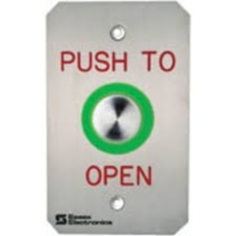 ESSEX PEBSS6-US-Piezoelectric Switch, Push Open, 4 1/2 in Height, 2 3/4 in Width, Stainless Steel
