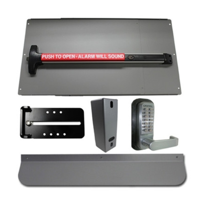 LOCKEY PS63 Standard Panic Shield Security Kit with Detex V-40xEBxW
