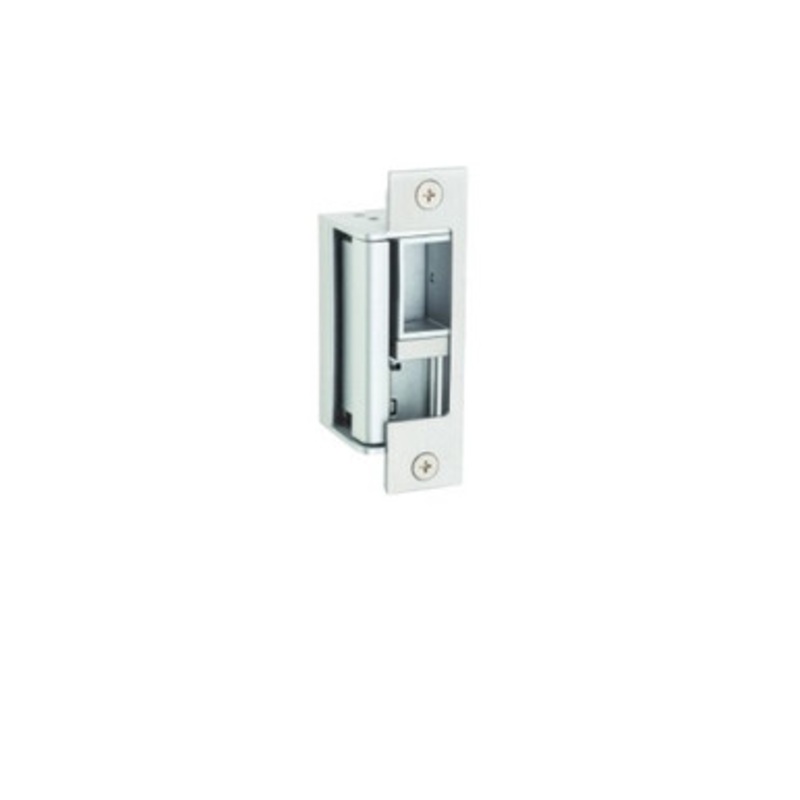 Locknetics / Locknetics Electric Strikes NC450-LBM US32D  NC Series 450 Model Electric Strike, No Cut – 9/16 Inch Deep, with LBM, 12/24 VDC, Satin Stainless Steel
