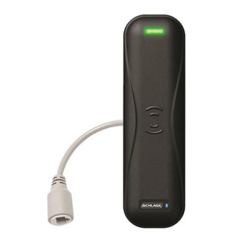 Schlage RC11 BLK Mullion Mount, Multi-Technology (Bluetooth, NFC, Smart Credentials 13.56 MHz  Black Cover