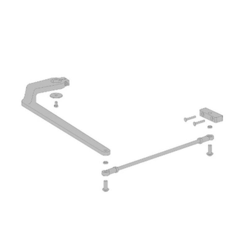 9540 Regular Arm  Standard Arm, Non-Hold-Open, Left Hand, Clear Anodized Finish (689)