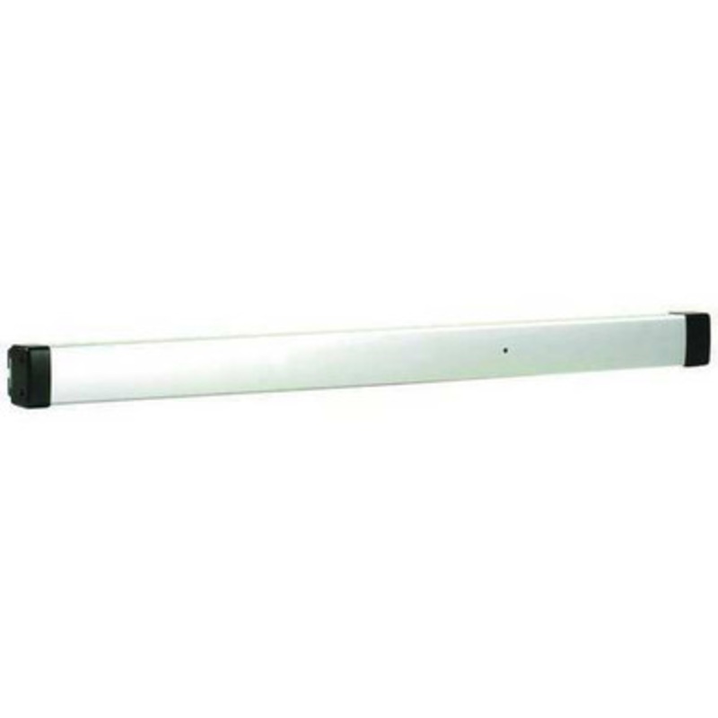 Adams Rite 8801SE-48 Rim Exit Devices Narrow Stile  Electric Latch Retraction, For Aluminum Applications, 48 In., Satin Aluminum Clear Anodized