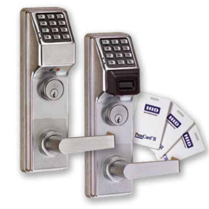 Alarm Lock ETPDNS1G Networx Pushbutton Exit Trim with Prox Reader, 5000 Users, 35,000 Event Audit Trail, Weatherproof, Satin Chrome Finish