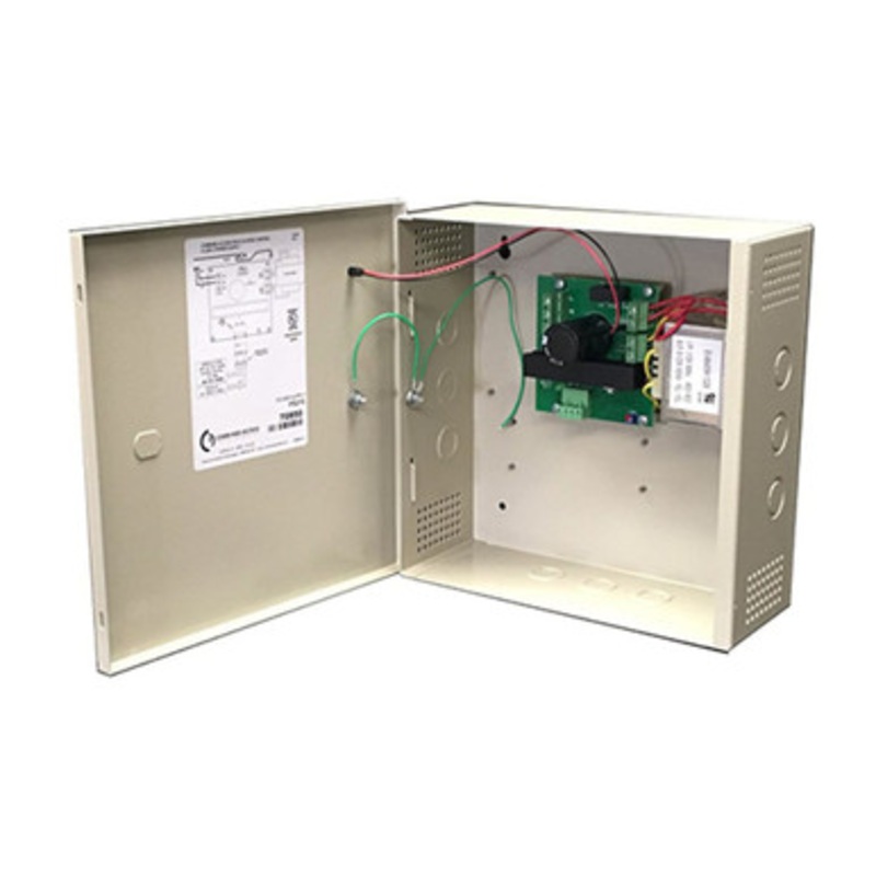 Command Access Technologies PS210 Power Supply with Boost Circuitry for up to 2 Electric Latch Pullback Devices, 1.5A 24V Continuous 2.5A Boost, Linear Design, 1 Solid-State I/O, UL 294 6E / CSA Design