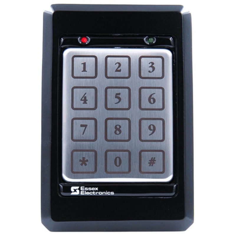 Essex KTP-103-KN Mullion Keypad Reader 26 Bit Wiegand Thinline Black 3×4