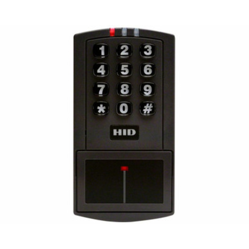 HID 4045CGNUO Card Reader EntryProx Proximity Reader, Stand Alone Access Control Unit, Charcoal Gray, Red and Green LEDs