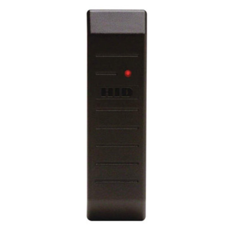 HID 5365EGP00 Card Reader MiniProx proximity reader, Weigand output, Charcoal Gray, 18 In. Pigtail