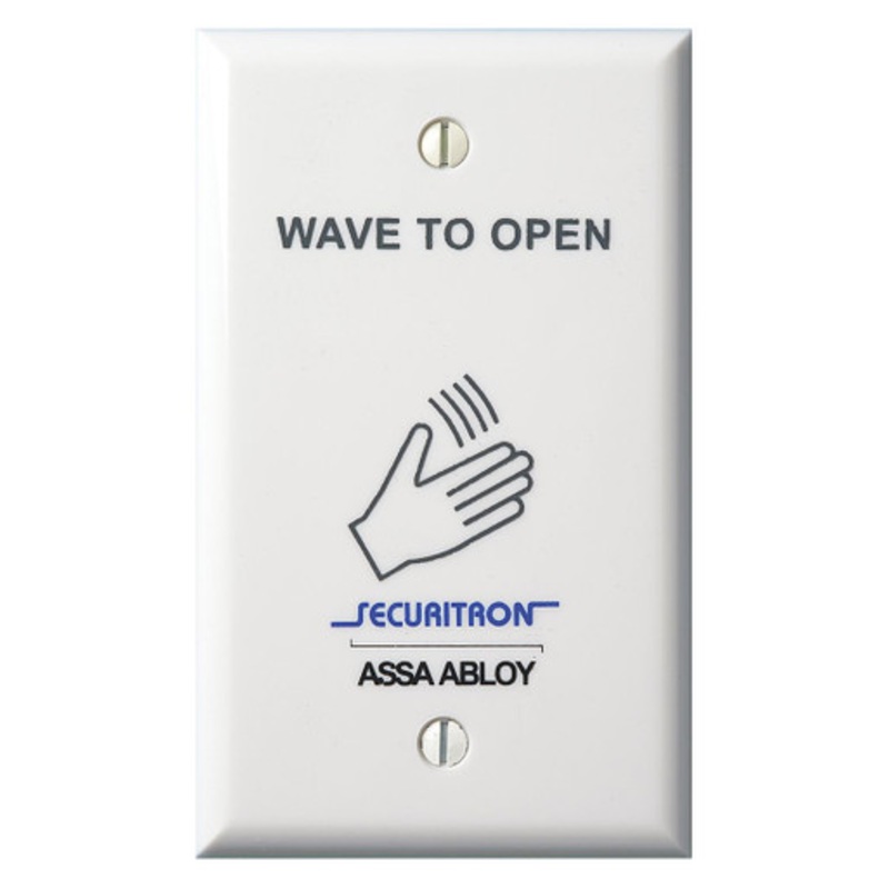 Securitron Exit Devices WSS-W1  Securitron Motion Sensor Wave Sense Switch with White, Single Gang Faceplate