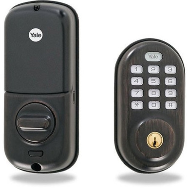 YRD216ZW10BP Yale Electric Cylindrical Lock