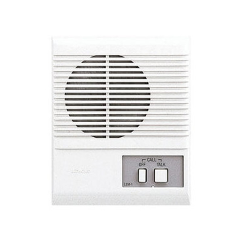 AIPHONE LEM-1DL | 12014  Multi-Master Door Answering System, 1-Call, 12 to 16 Volt AC, 4 Watt, Desk/Wall Mount, 5-1/2 Width x 2-1/4 Depth x 7 Height, With Door Release Button