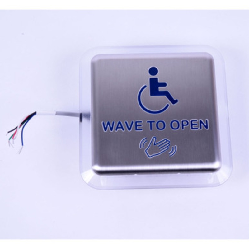 BEA Activation Plates 10MS21HS  BEA Touchless Actuators Capacitance activation plate, stainless steel, 4.75 In. square (text only) 12 to 24 V AC/DC