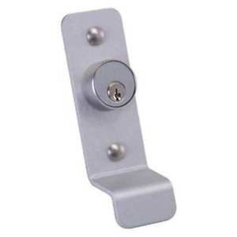 Detex 03PN 628 PN Pull Plate with Cylinder Hole, for Value Series Devices, Satin Aluminum Clear Anodized