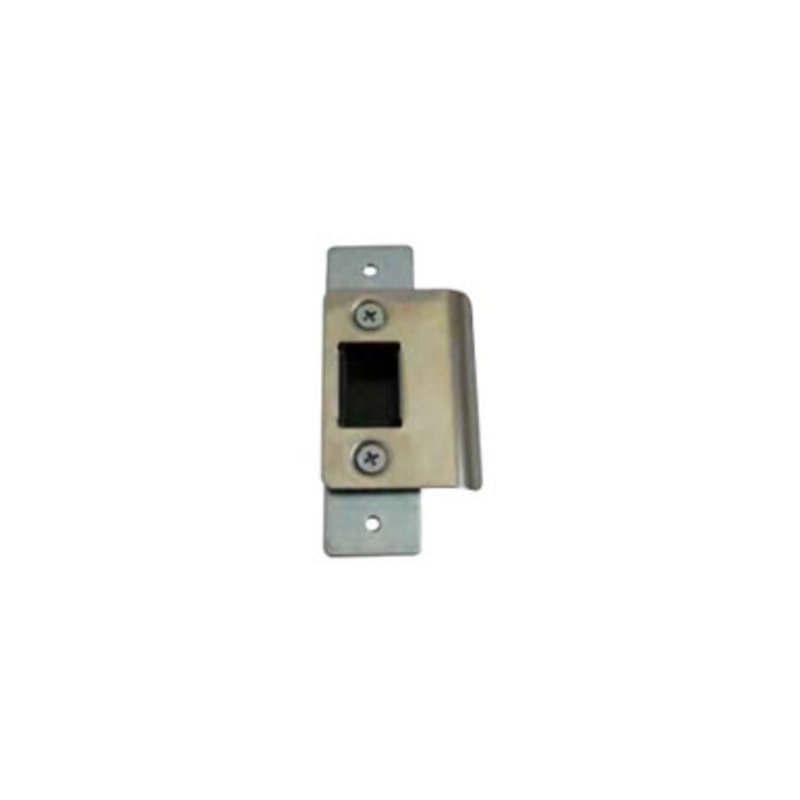 GENERAL LOCK ADLS-SS1H Door Lock Strike for Aluminum Narrow Frame Storefront doors Short 1-Hole, Flat Face, Satin Stainless Steel