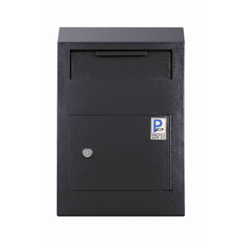 Protex WDS-150 Black Wall Mount Drop Box Black