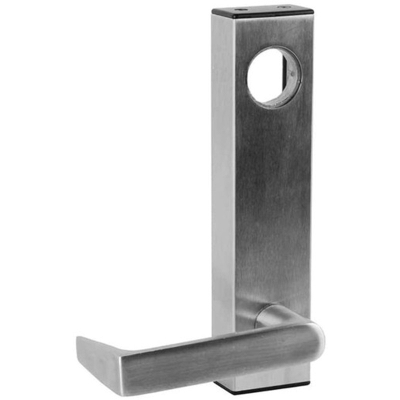 Adams Rite 3080-02-0-3U-US32D Entry Trim, 02 Round Lever, With Cylinder Hole, Universal, Satin Stainless Steel