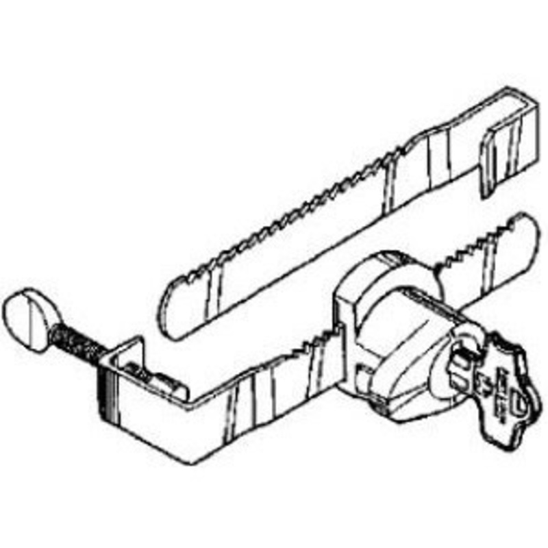 CompX National CompX Fort MFWSG29000-KA Wood/Glass Showcase Lock Keyed Alike