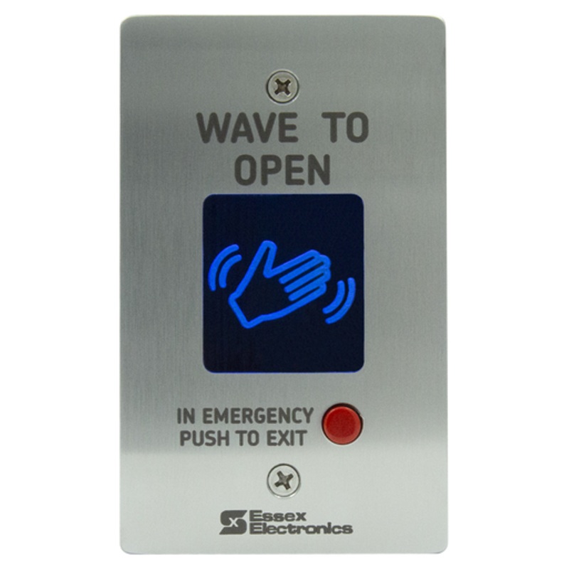 ESSEX HEWMO-2 US Single Gang, Hand-E-Wave TM , Stainless Faceplate with Manual Override